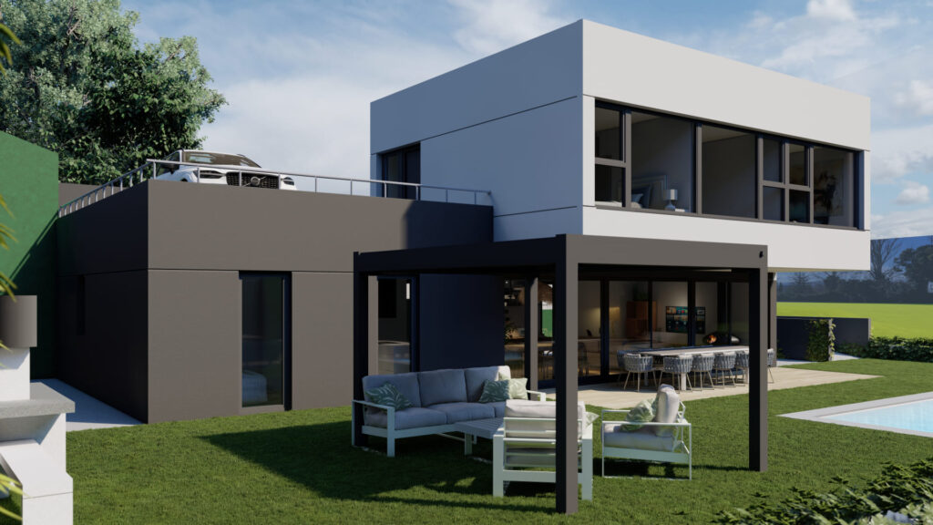 Casas prefabricadas en Miraflores de la Sierra